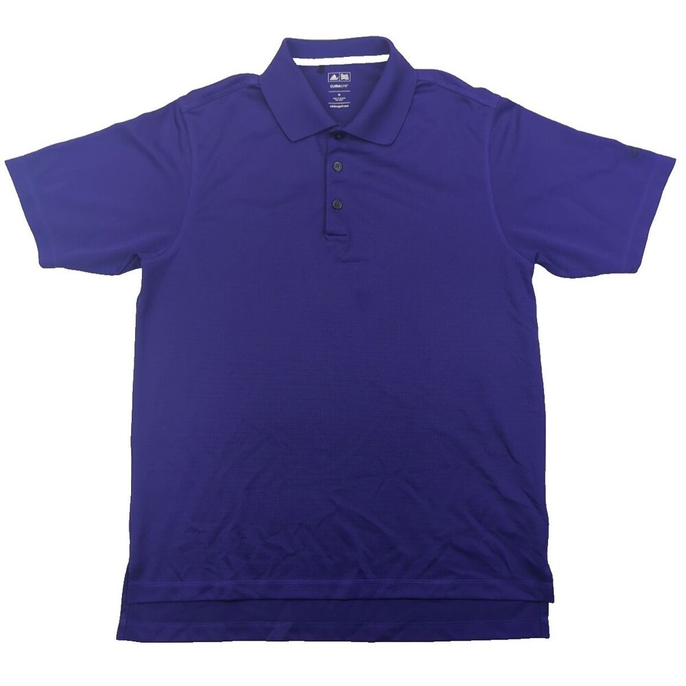 Adidas Climalite Men’s Short Sleeve Polo Golf Shirt M Purple